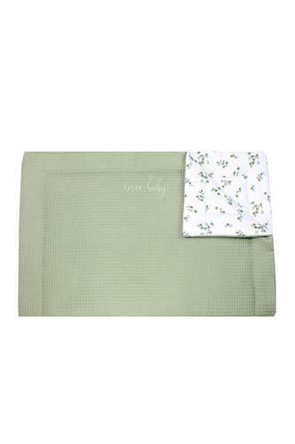 enie baby Deka GREEN LEAVES / KHAKI