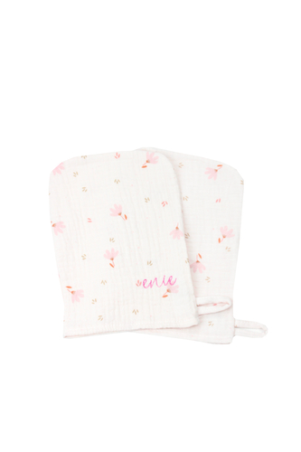 enie baby Mušelínové žinky Cute pink - 2ks