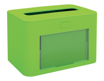Zásobník ubrousků skládaných Interfold Superior Ready Table, stolní, antibakteriální, zelený