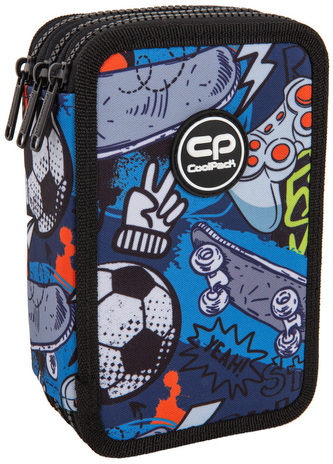 Piórnik potrójny z wyposażeniem Jumper 3 Hobby CoolPack, Patio