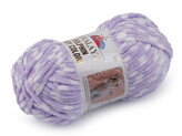Pletací žinylková příze Dolphin Baby Colors 100 g - 1 ks - 15 (80429) fialová sv. bílá