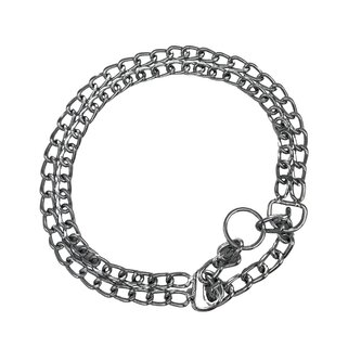 Řetízkový obojek stahovák 2 řadý 60cm/3+3mm