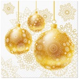 Serwetki 33x33cm Gold Ornamental Baubles, Paw