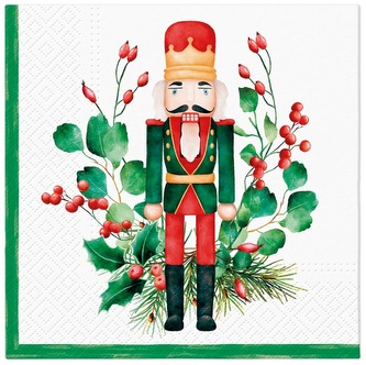 Serwetki 33x33cm Composition With Nutcracker SDL238100, Paw