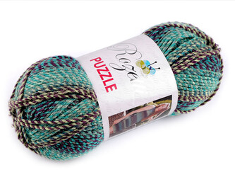 Pletací příze Rozetti Puzzle 200 g - 1 ks - 10 (233-19) zelená past.sv.