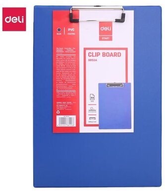 Deska z klipem A4 czarna, Deli