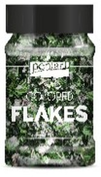 Folia płatki 100ml zielone/srebrne, Pentart