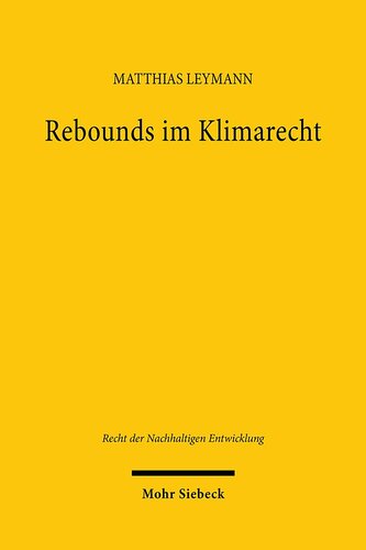 Rebounds im Klimarecht