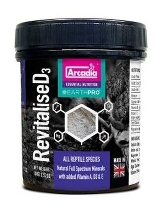Arcadia EarthPro - RevitaliseD3 100g Arcadia EarthPro - RevitaliseD3 100g