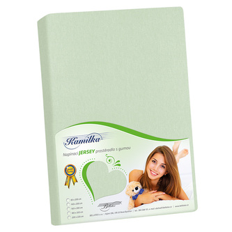 Prostěradlo jersey - šalvějová - 220x200 cm