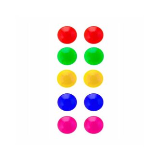 Sada barevných magnetů 30mm 10ks SPRINGOS