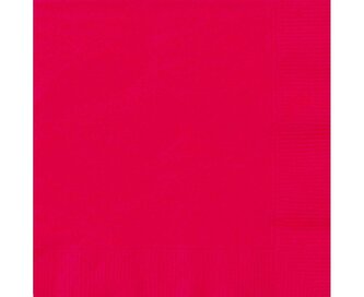 Serwetki papierowe czerwone 25x25cm 20szt