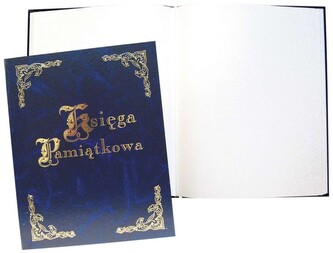 Księga pamiątk.255x320 100 k. granat Warta