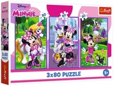 Puzzle 3x80-el. Minnie i przyjaciele / Disney Minnie, Trefl