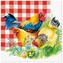 Serwetki 33x33cm Chicken Couple, Paw
