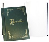 Kronika 250x345 pionowa złocona zielona, Warta 319-028