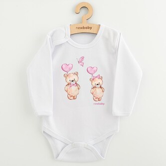 Dětské body s potiskem New Baby Love Bears - velikost 86 (12-18m)