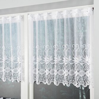 Dekorační metrážová vitrážová záclona OSKAR bílá výška 70 cm MyBestHome