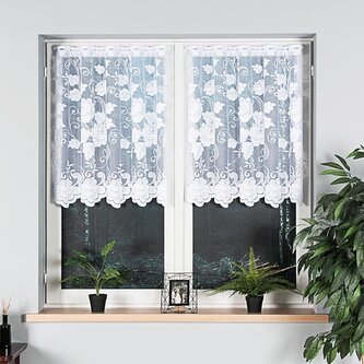 Dekorační metrážová vitrážová záclona ADINA bílá výška 90 cm MyBestHome