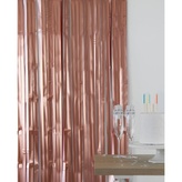 Matný rose gold party závěs k nalepení, 100 x 200 cm