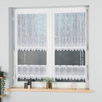 Dekorační metrážová vitrážová záclona ILJA bílá výška 80 cm MyBestHome