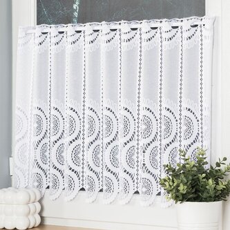 Dekorační metrážová vitrážová záclona SYLVA bílá výška 50 cm MyBestHome