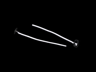 Knot na svíčky s plíškem 8,5 cm - 100 ks - bílá