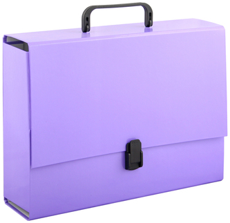 Teczka z rączką A4 10cm Kolor fioletowa pastelowa , Penmate