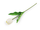 Umělý tulipán dlouhý - 1 ks - 1 krémová nejsvět.
