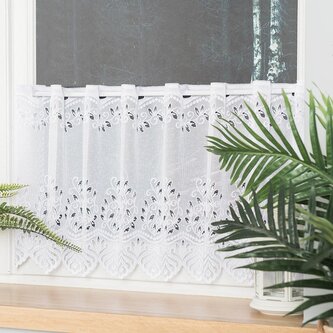 Dekorační metrážová vitrážová záclona IZA bílá výška 40 cm MyBestHome