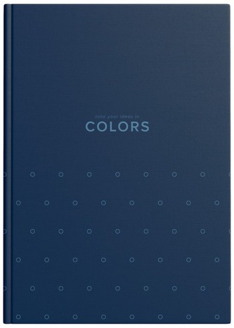 Brulion A4 192k 70g kratka Colors niebieski, Top-2000