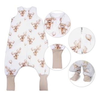 Spací vak se zahrnovacími nohavičkami Teddy Ball, vel. M, 86/104; 86/104