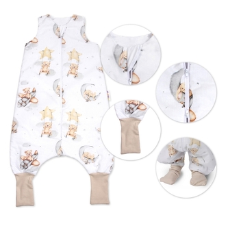 Spací vak se zahrnovacími nohavičkami Teddy Star,  vel. M, 86/104; 86/104