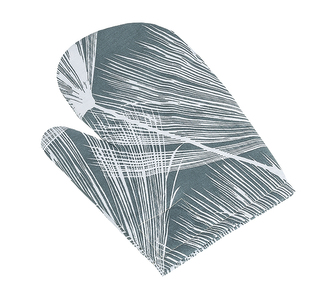 Kuchyňská chňapka - Chmýří šedá, bílá - 28x18 cm