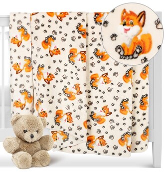 ELLA dětská přikrývka - Lištička oranžová, bílá - 100x150 cm