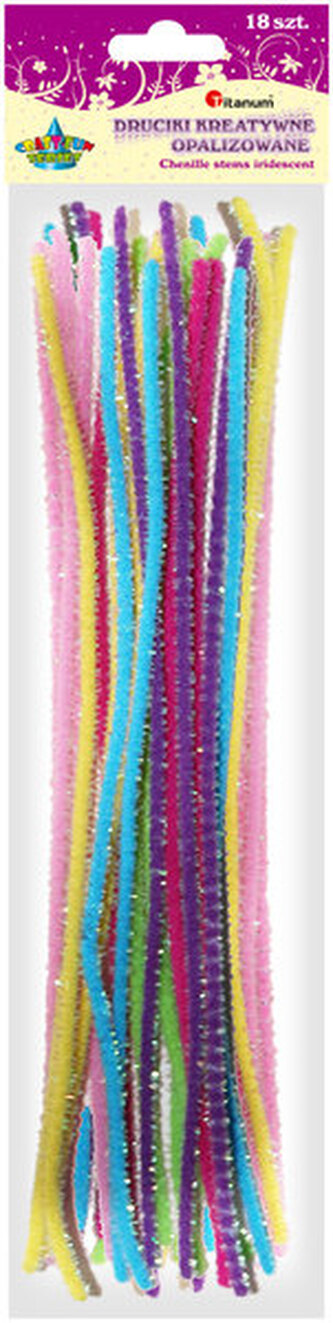 Wyciorki kolory opalizujące 0.7 x 30 cm, Titanum