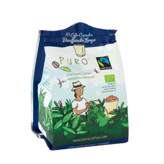 Fair Trade kapsle Puro Bio bez kofeinu (lungo) 10ks. 100 arabica