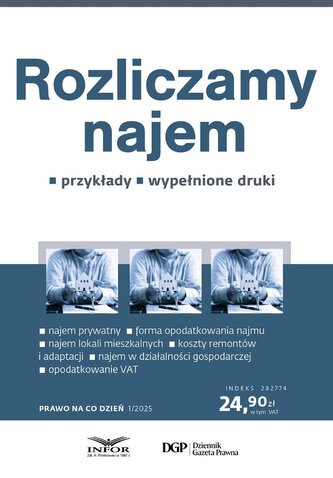 Rozliczamy najem. Prawo na co dzień 1/2025