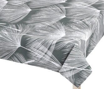 Ubrus ADÉLA - Chmýří šedá, bílá - 120x140 cm