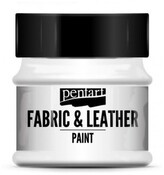 Farba do tkanin i skór 50ml biała, Pentart