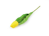 Umělý tulipán - 1 ks - 2 žlutá
