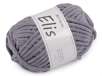 Pletací žinylková příze Elis 100 g - 1 ks - 19 (10) šedá světlá