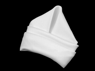 Kapesníček do saka v krabičce - 1 ks - 1 bílá