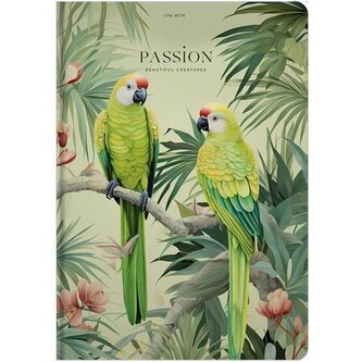 Zápisník "Live with Passion", A4, linkovaný, 80 listů, SHKOLYARYK A4-IC-080-7033L