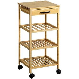 Kuchyňský vozík 33 x 73 x 33 cm, bambus KESPER 25819