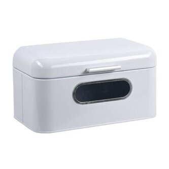 Chlebník 30 x 15,4 x 18 cm, nerez, bílý KESPER 18052