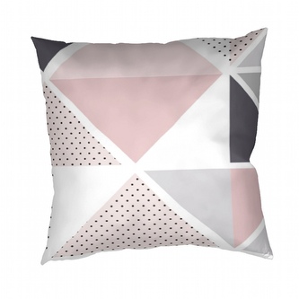 Dadka Povlak nan polštář bavlna Pyramidy pudrové 40x40 cm