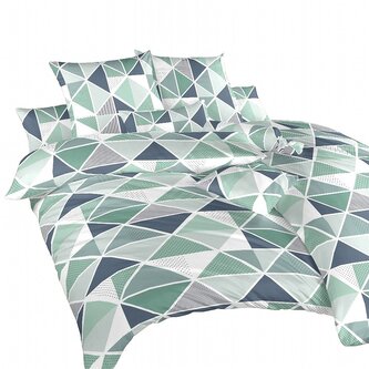 Dadka Povlečení bavlna Pyramidy mentol 140x200, 70x90 cm