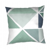 Dadka Povlak na polštář bavlna Pyramidy mentol 40x40 cm