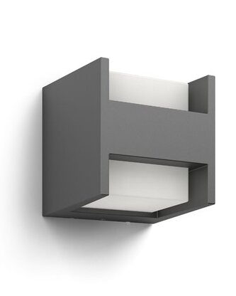 Arbour UltraEfficient venkovní nástěnné LED svítidlo 2x3,8W 800lm 2700K IP44, antracitové